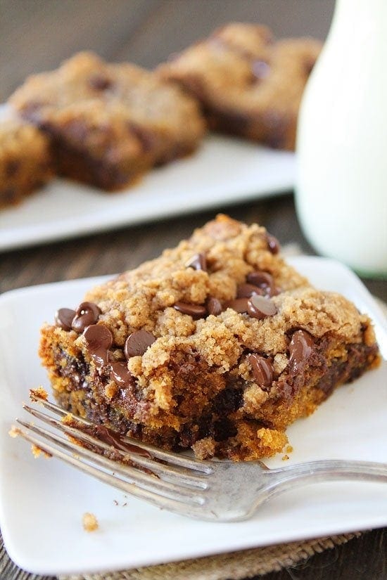 Pumpkin Chocolate Chip Streusel Cake Recipe on twopeasandtheirpod.com This easy cake is a MUST make for fall! #pumpkin #chocolatechip