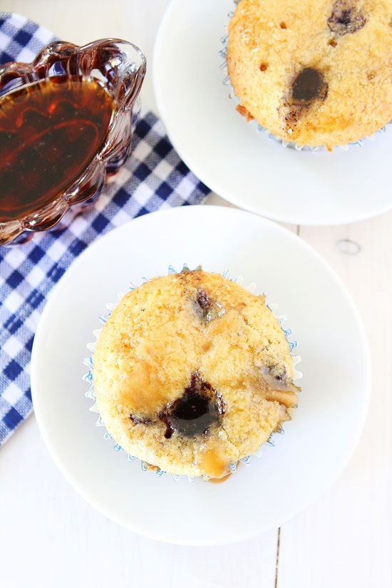 Blueberry Pancake Muffins on twopeasandtheirpod.com 