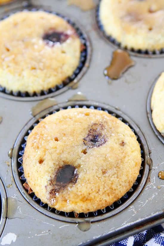 Blueberry Pancake Muffins on twopeasandtheirpod.com 