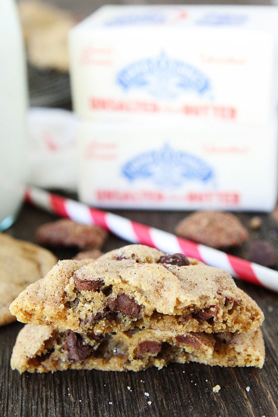 Candied Pecan Chocolate Chip Cookies Recipe on twopeasandtheirpod.com 