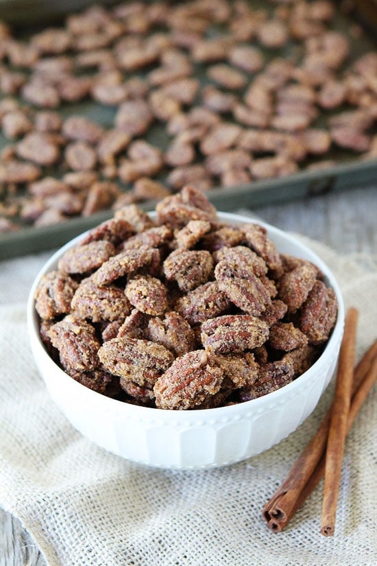 Candied Pecans Recipe on twopeasandtheirpod.com 