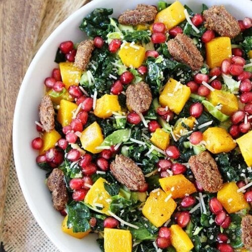 Kale Brussels Sprouts Salad