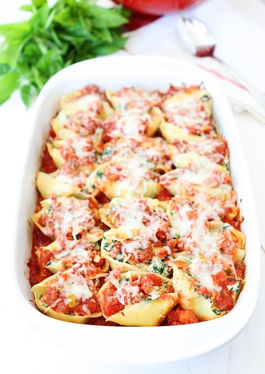 Stuffed Shells with Greens - Brooklyn Supper