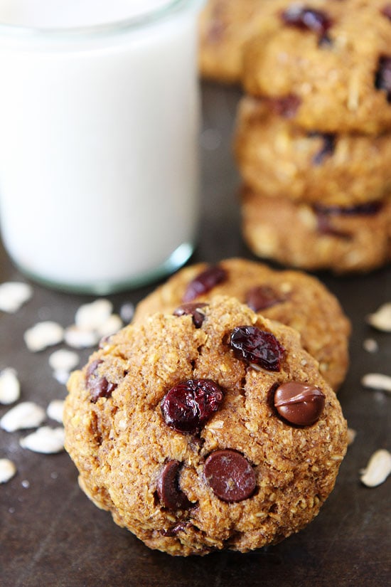 Vegan Pumpkin Breakfast Cookies on twopeasandtheirpod.com