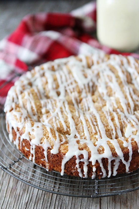 Eggnog White Chocolate Streusel Cake Recipe