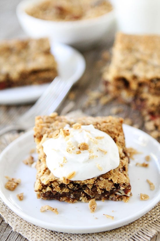 Granola Cake Recipe on twopeasandtheirpod.com This easy cake is soft, chewy, and SO good! Serve for dessert or even breakfast! Granola Cake Recipe on twopeasandtheirpod.com