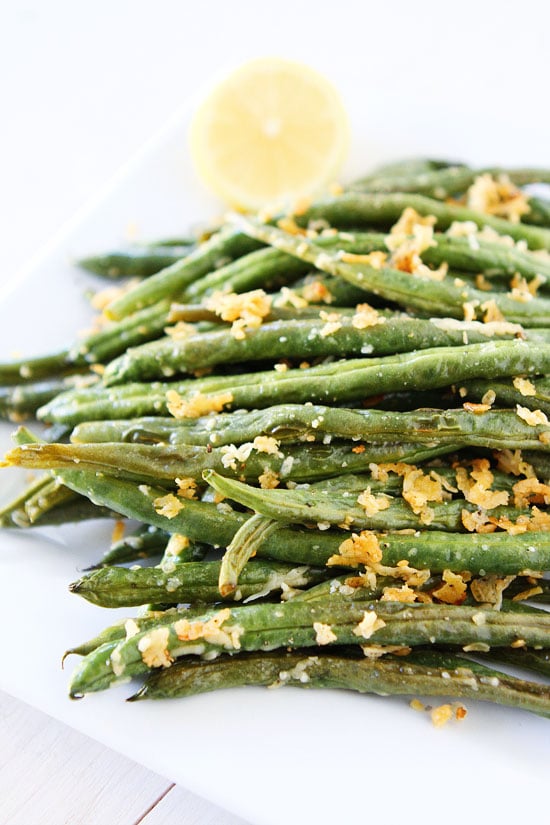 Roasted Parmesan Green Bean Recipe Two Peas & Their Pod