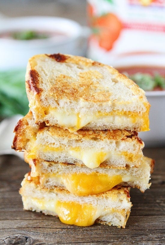 Three Cheese Grilled Cheese Recipe