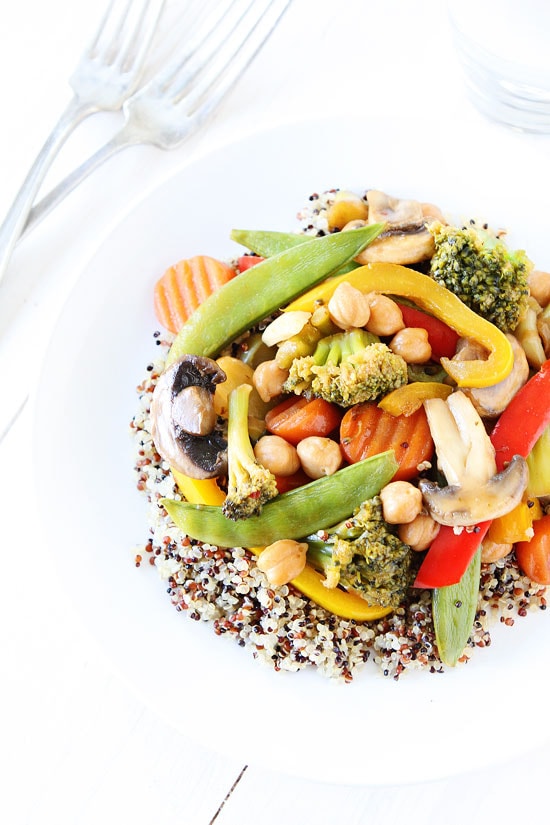 Easy Chickpea Vegetable Stir Fry Recipe