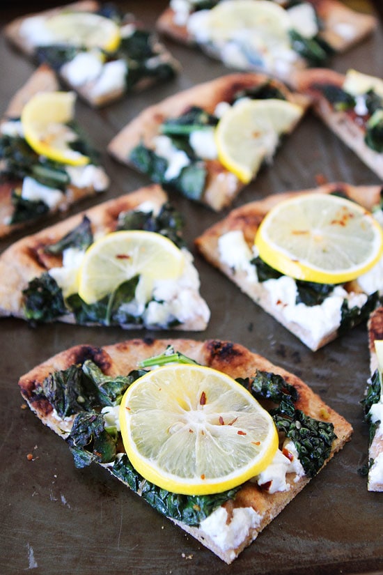 Meyer Lemon, Kale, and Goat Cheese Flatbread Recipe