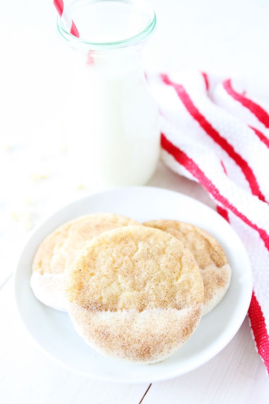 White Chocolate Dipped Snickerdoodles Recipe