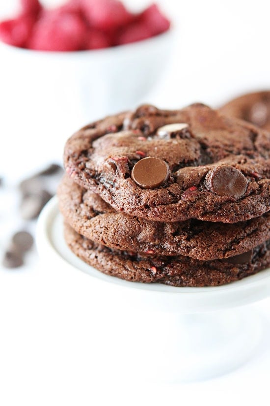 Dark Chocolate Raspberry Cookies Recipe