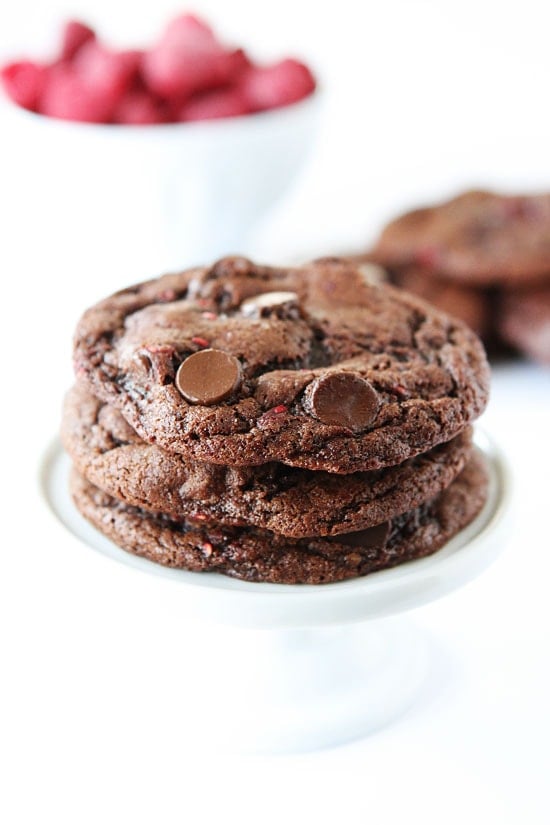 Dark Chocolate Raspberry Cookies Recipe