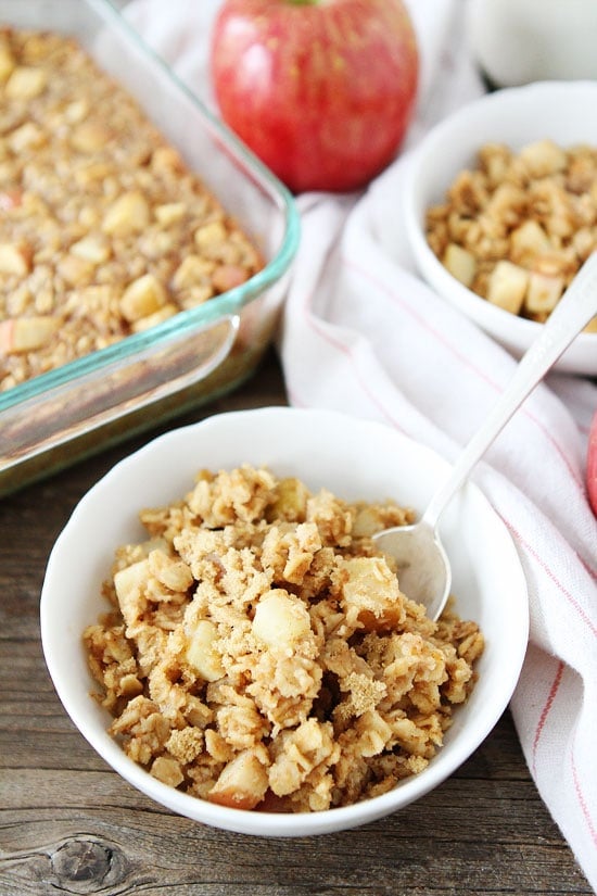 Baked Peanut Butter Apple Oatmeal Recipe