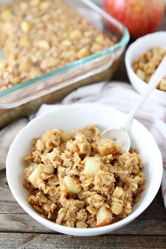 Baked Peanut Butter Apple Oatmeal Recipe