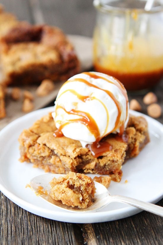 Salted Caramel Butterscotch Blondies