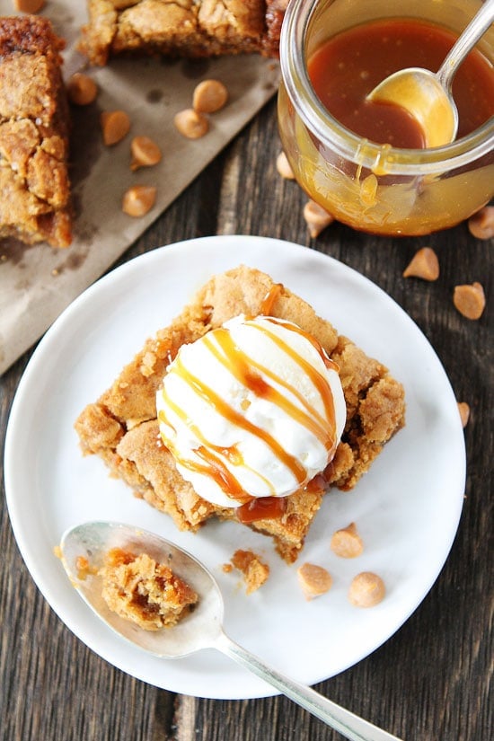 Salted Caramel Butterscotch Blondies Recipe