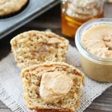 peanut butter muffins on napkin ready to eat