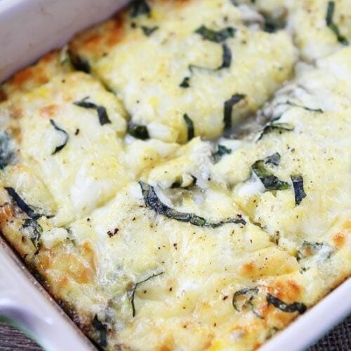 Spinach Artichoke Egg Casserole