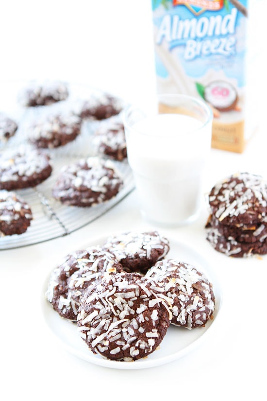 Chocolate Coconut Cookies made with Almond Breeze Coconut Milk 