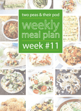 Weekly Meal Plan, Week 11 on twopeasandtheirpod.com Great dinner ideas!