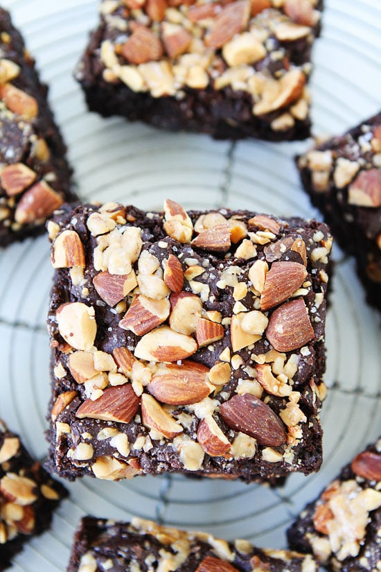 Almond Toffee Sea Salt Brownie Recipe