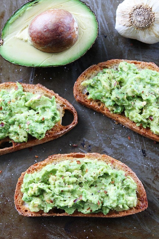 Avocado Toast Recipe using garlic bread