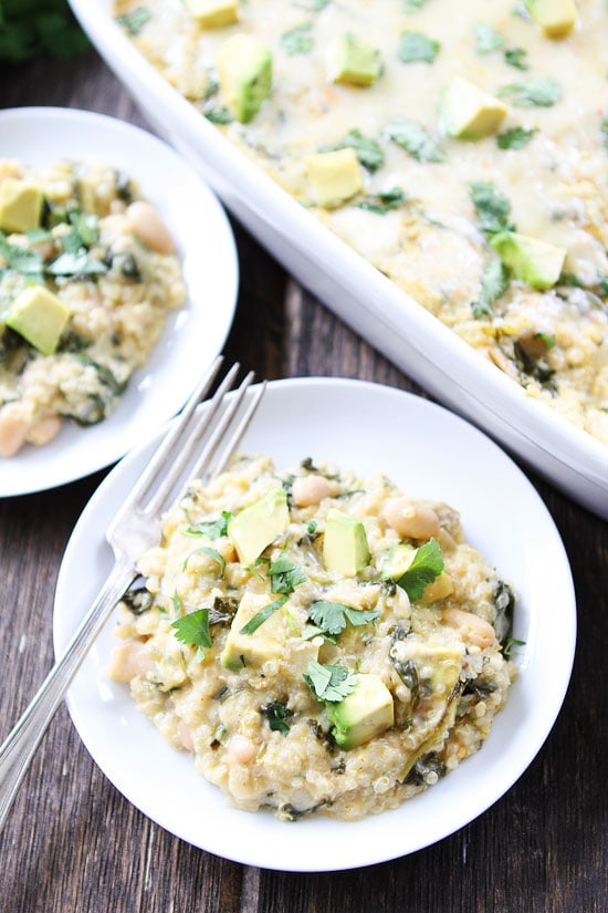 Green Chile Enchilada Quinoa Bake Recipe