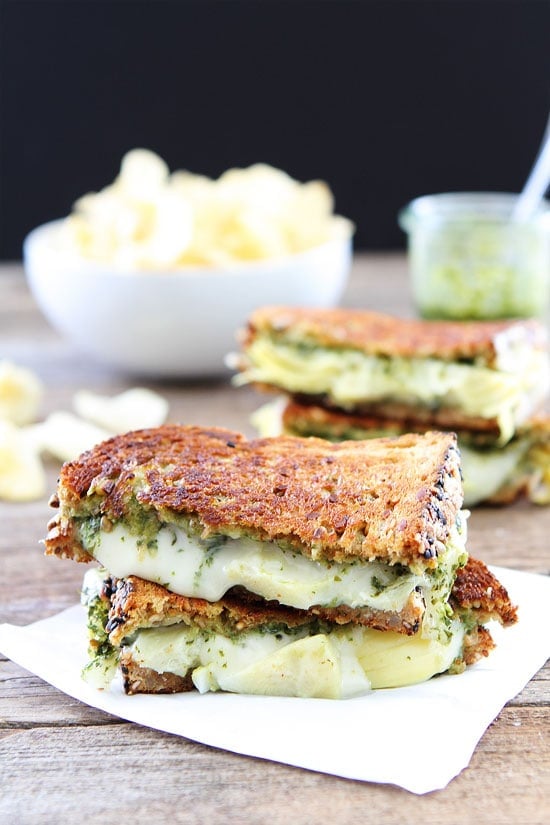 Pesto, Artichoke, and Havarti Grilled Cheese Recipe