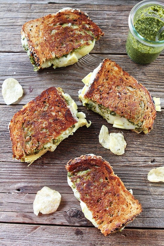 Pesto, Artichoke, and Havarti Grilled Cheese Recipe