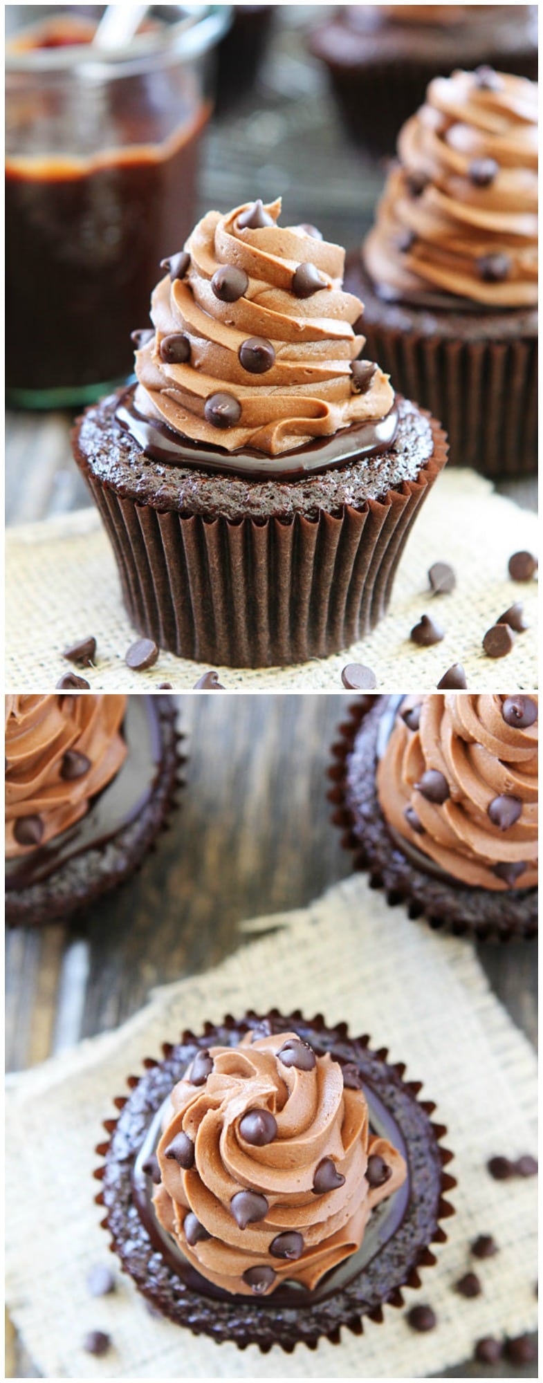 Ultimate Chocolate Cupcake Recipe on twopeasandtheirpod.com The BEST chocolate cupcake recipe! 
