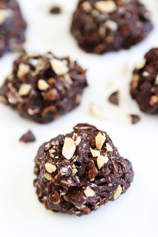 No-Bake Dark Chocolate Almond Cookie Recipe