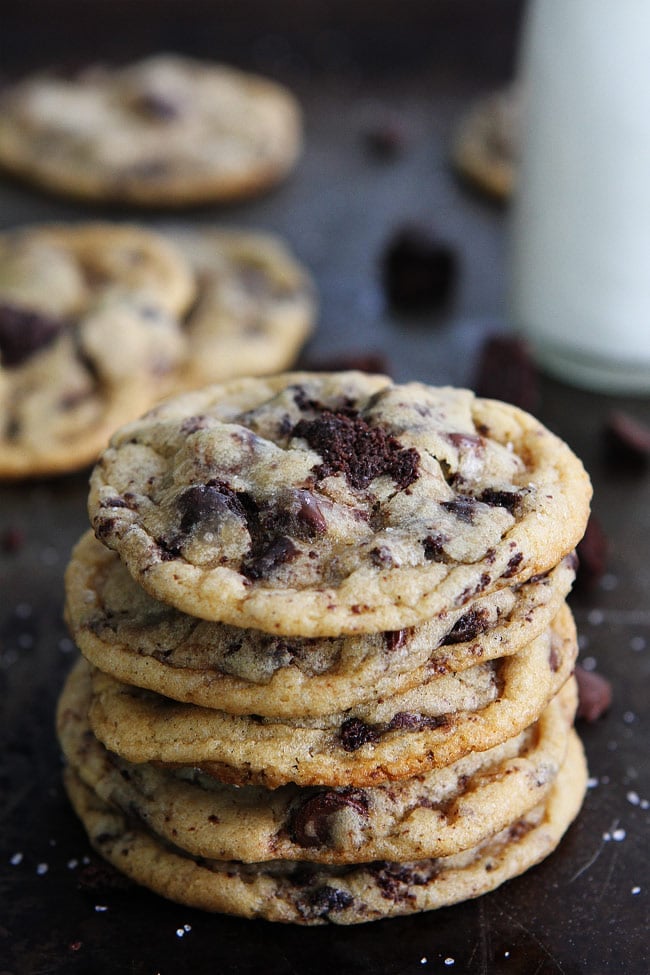 Chocolate Chip Brownie Cookies Recipe on twopeasandtheirpod.com The BEST cookies you will ever eat! You have to try this recipe! Chocolate Chip Brownie Cookies Recipe