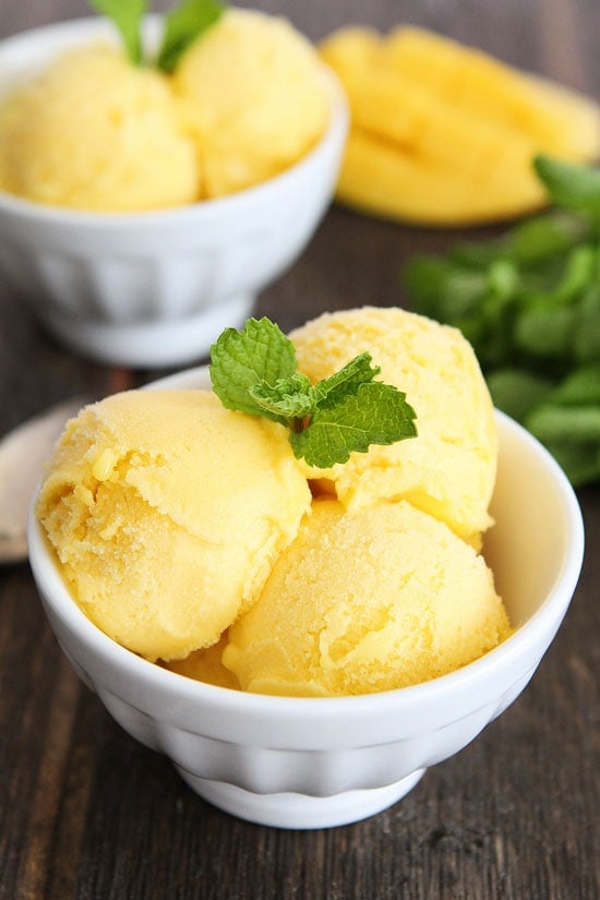 Pineapple Mango Sorbet Recipe | Two Peas &amp; Their Pod