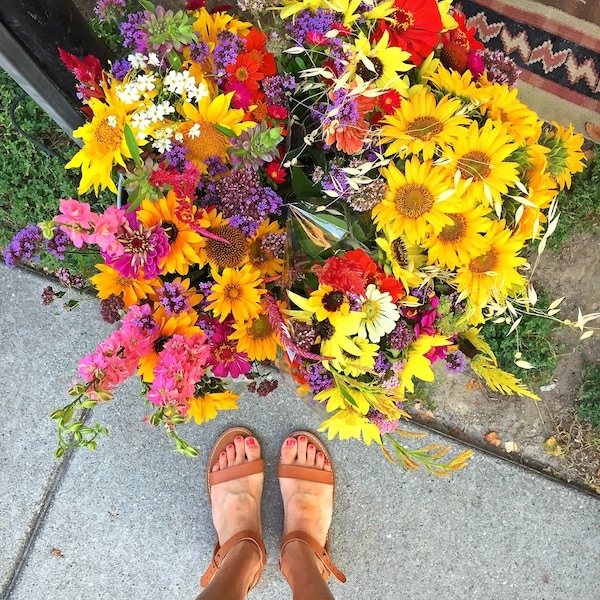 flowers-sandals