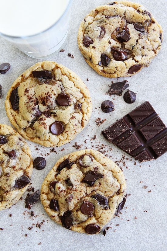 how to make chocolate chip cookies with three textures of chocolate