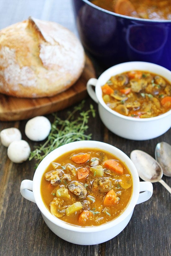 Mushroom Quinoa Soup Recipe