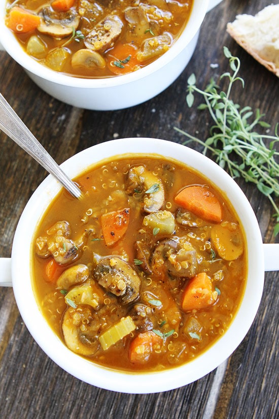 Mushroom Quinoa Soup Recipe