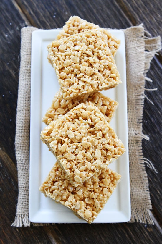 Salted Caramel Rice Krispies Treats Recipe