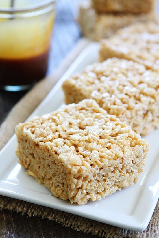 Salted Caramel Rice Krispies Treats Recipe