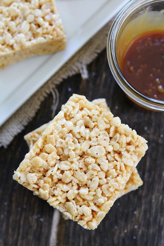 Salted Caramel Rice Krispies Treats Recipe