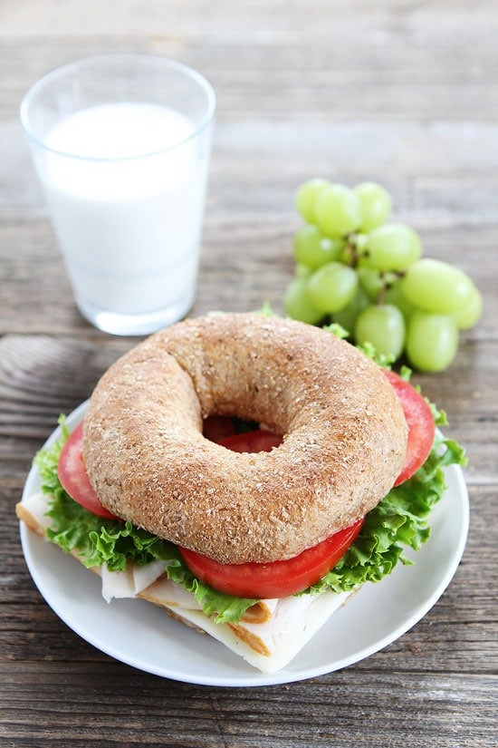 Turkey Havarti Bagel Sandwich - School Lunch Ideas