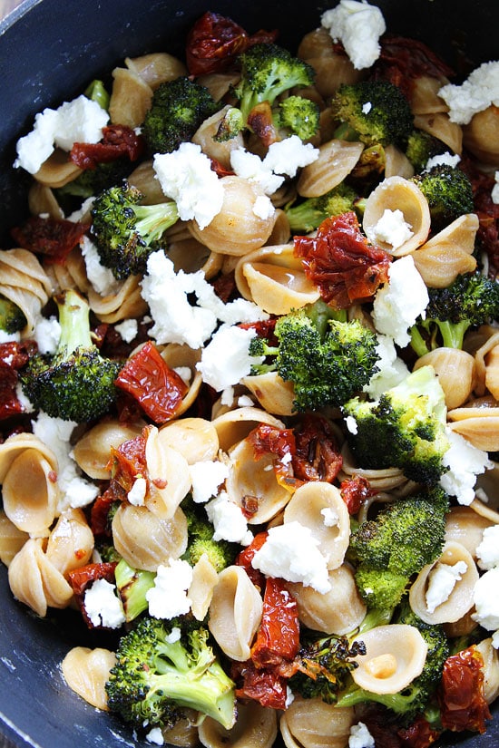 Pasta with Roasted Broccoli and Sun-Dried Tomatoes Recipe 