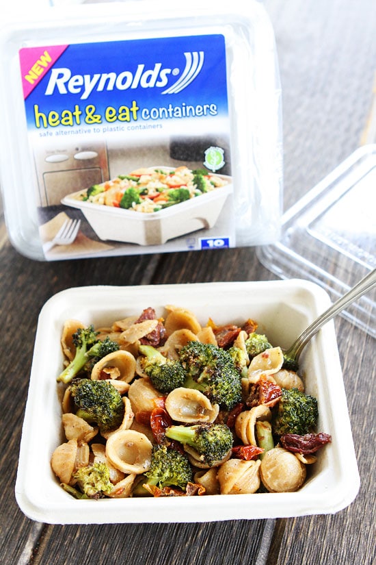 Creamy Goat Cheese Pasta with Roasted Broccoli and Sun-Dried Tomatoes Recipe