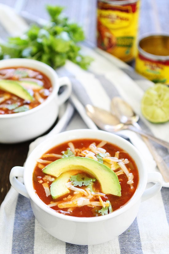 Recette de soupe aux enchiladas à la mijoteuse