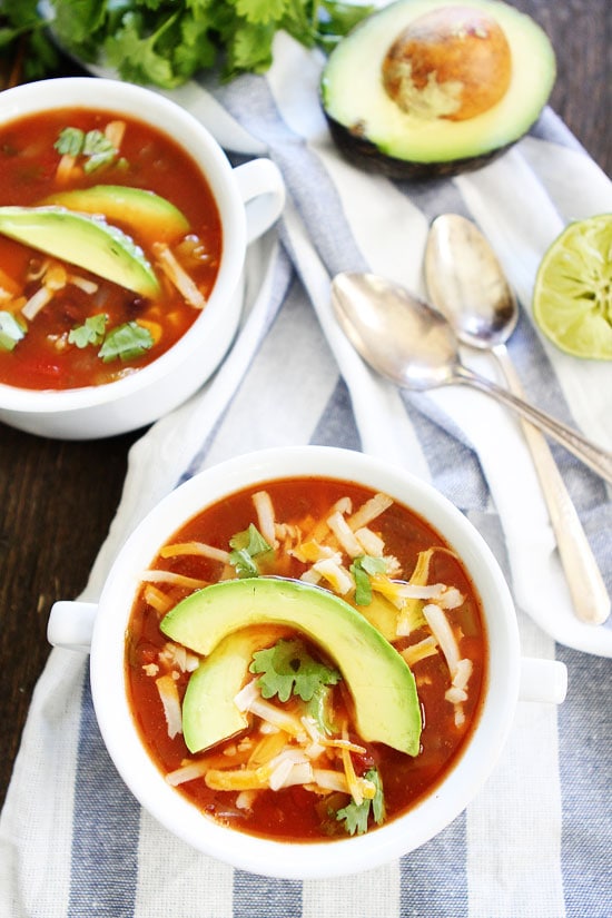 Slow Cooker Enchilada Soup Recipe