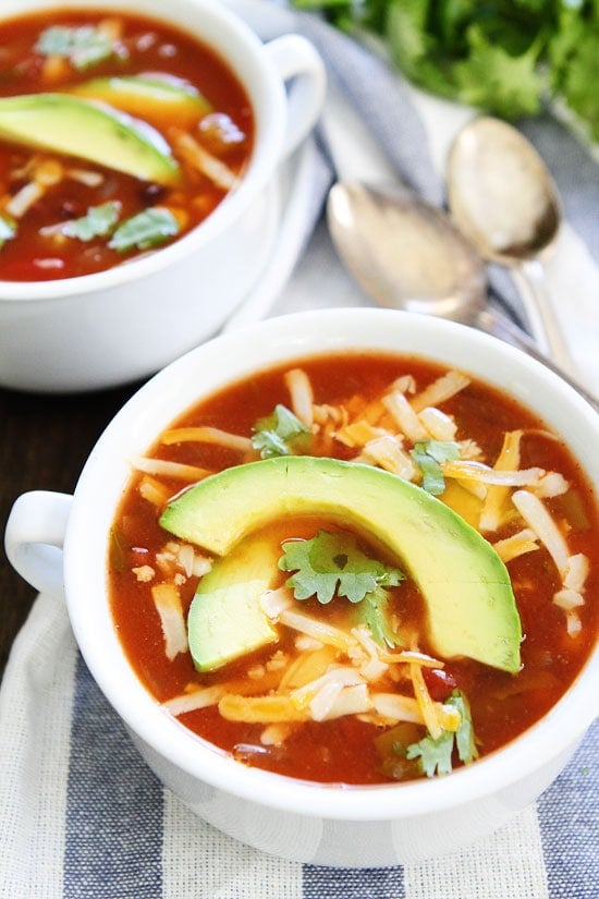 Slow Cooker Enchilada Soup Recipe 
