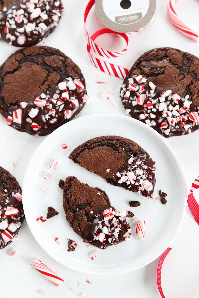 Chocolate Peppermint Ganache Cookies Recipe