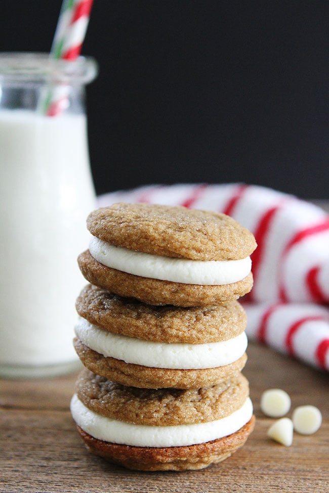 Gingersnap Sandwich Cookies with White Chocolate Filling Recipe
