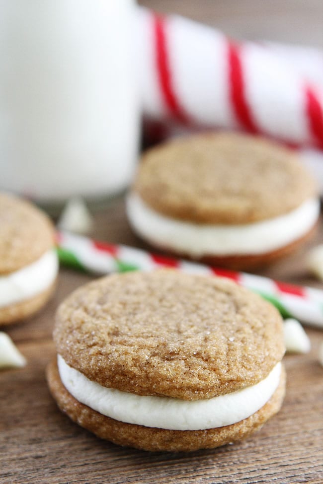 Gingersnap Sandwich Cookies with White Chocolate Filling Recipe